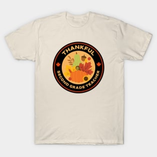 Thankful Second Grade Teacher T-Shirt